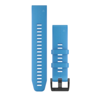 Garmin QuickFit® 22 Watch Band, Cyan Blue Silicone 010-12740-03