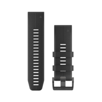 Garmin QuickFit® 26 Watch Bands, Black Silicone  (010-12741-00)