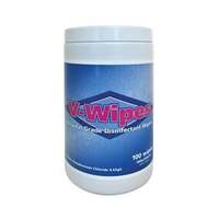 V-Wipes Hospital Grade Disinfectant Wipes - Tub/100
