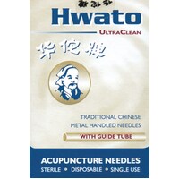 Hwato Acupuncture Needles with Guide tube - 0.25 x 30mm Box/100 HT2530