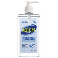 AQIUM ANTIBACTERIAL HAND SANITISER GEL 375mL