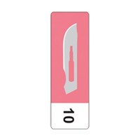 inhealth™ Carbon Steel Scalpel Blade - Box/100 [Size: #10]