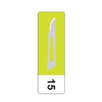 inhealth™ Carbon Steel Scalpel Blade - Box/100 [Size: #15]