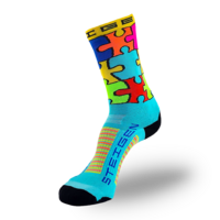 STEIGEN Jigsaw Running & Cycling Socks 3/4 Length