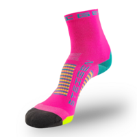 STEIGEN Pink Candy Running & Cycling Socks 1/2 Length