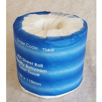 Clean & Soft  2 PLY 400 Sheet EMBOSSED Toilet Tissue 10x11cm (CTN 48)