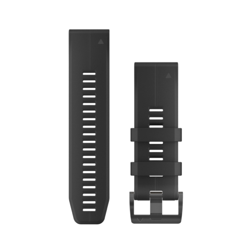 Garmin QuickFit® 26 Watch Bands, Black Silicone  (010-12741-00)