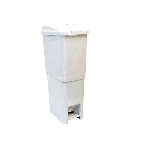 White Slimline Sanitary Bin - LIFT LID & FOOT PEDAL 