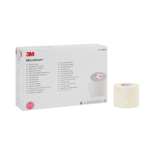 3M Microfoam Surgical Tape 6 Rolls 5cm x 2.7 mtrs  1528-2