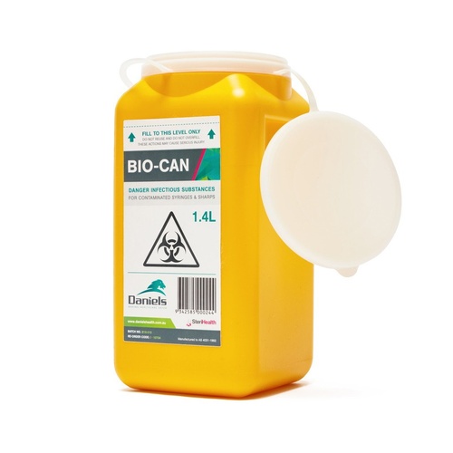 SHARPS CONTAINER COLLECTOR 1.4L -  first aid tattoo dentist medical Acupuncture