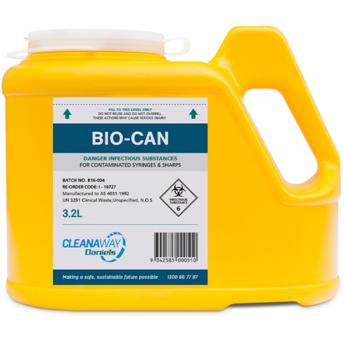 SHARPS CONTAINER BIN COLLECTOR 3.2Ltr - first aid tattoo dentist medical