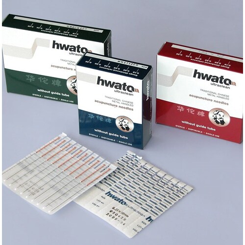 Hwato Acupuncture Needles without Guide tube - 0.18 x 25mm Box/100 H1825