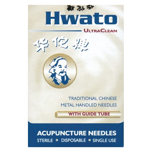 Hwato Acupuncture Needles with Guide tube - 0.20 x 30mm Box/100 HT2030