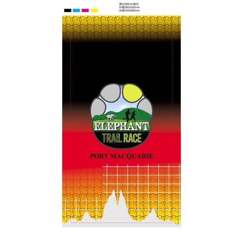 Elephant Trail Race 2019 bufff Head Scarf