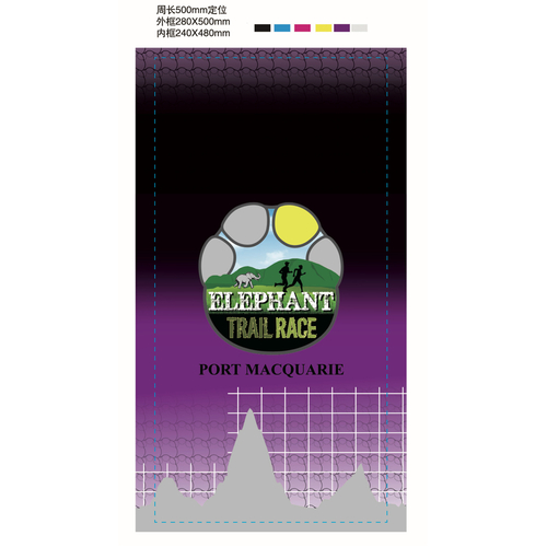 Elephant Trail Race 2020 bufff Head Scarf face mask