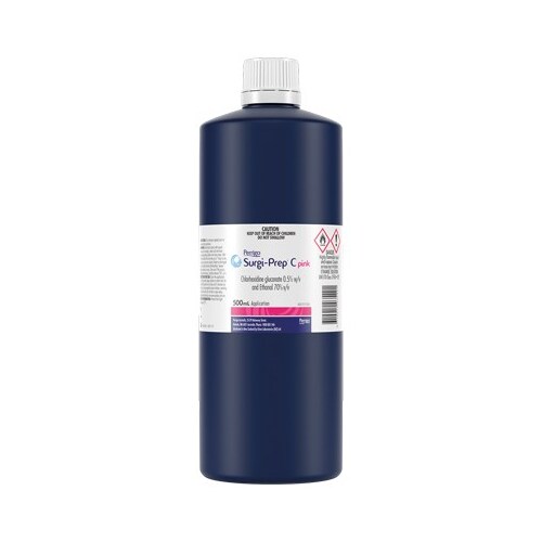 Surgi-Prep C  Pink 0.5% CHLOR GLUC - 500ml  5000023480