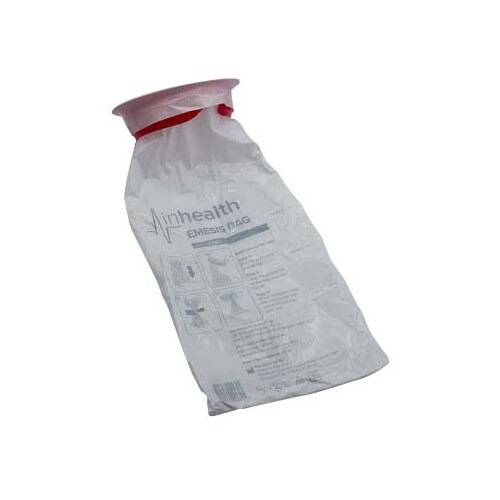 inhealth  Emesis Bag - Box/50 sick 1.5 Ltr  twist seal Vomit