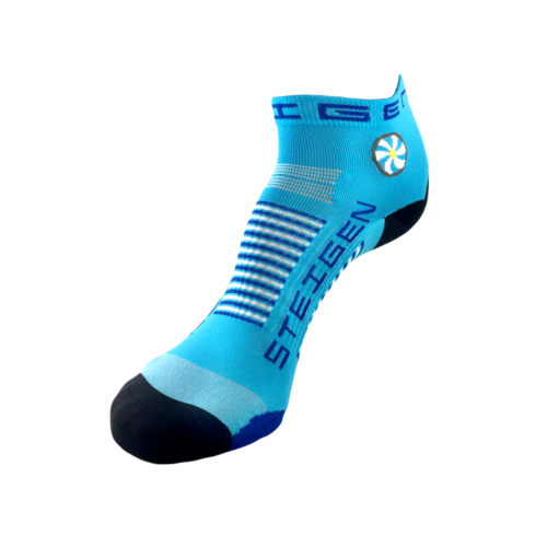 Steigen Breezy Blue Running & Cycling  Socks 1/4 Length