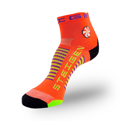 Steigen Goldfish Orange Running & Cycling Socks – 1/4 Length