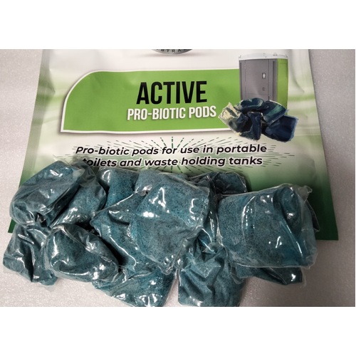 ACTIVE Pro-Biotic PODS Porta Loo Holding Tank Deodorizer Toilet Chemical Caravan RV [Sachets: 15]