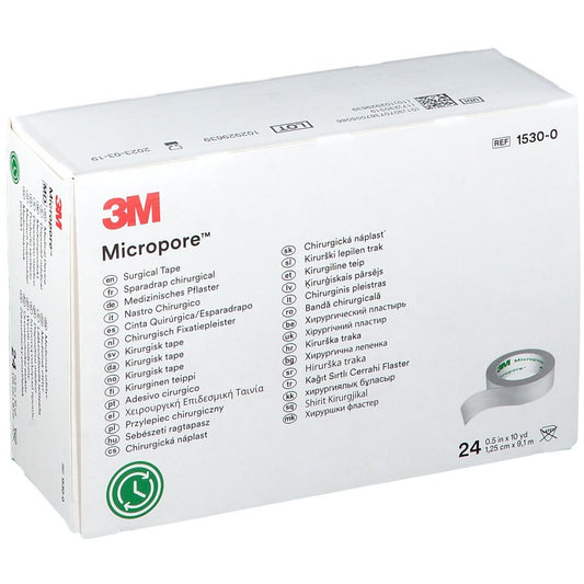 3M Micropore Medical Tape Eyelash Extension 24 ROLLS 12 mm x 9.1 mtrs 1530-0