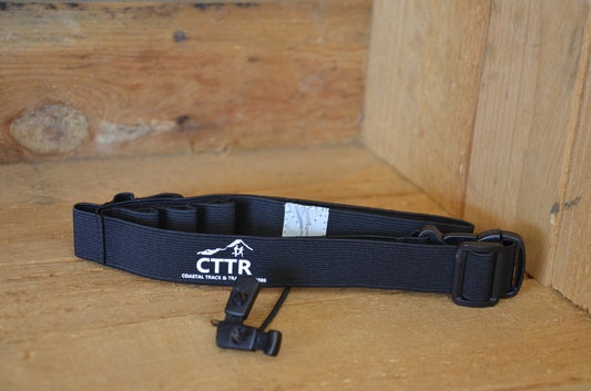 CTTR Race Bib Number Belt with Gel loops [Colour : Black]